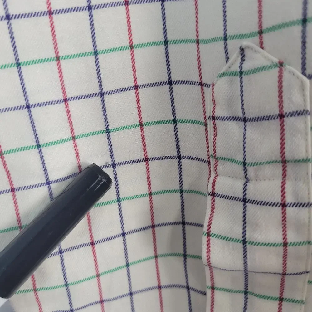 Ralph Lauren Custom Fit Long Sleeve Button-down Shirt size XL White Multi Pony